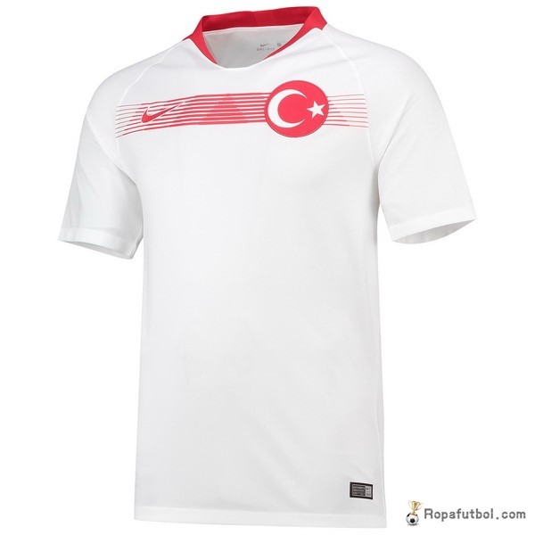 Camiseta Turquía Replica Segunda Ropa 2018 Blanco